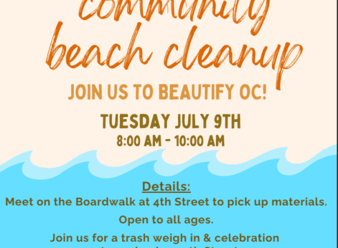 Beautify Ocean City Beach and Street Cleanup